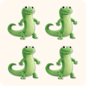 Tom Lizard Plush 4PCS